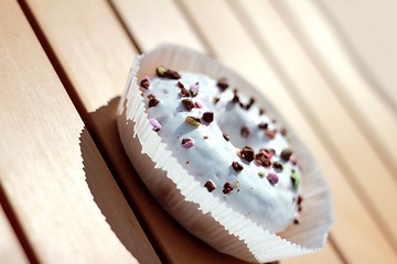 Image showing white glaze donut