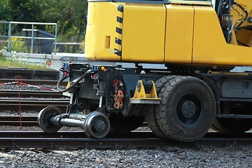 Image showing railroad excavator