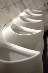 Image showing plain urinals