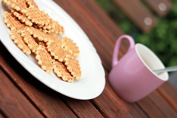 Image showing cookies and coffee