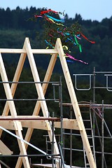 Image showing wooden roof chair