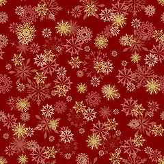 Image showing seamless snowflakes background