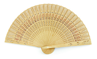 Image showing Cardboard fan on a white background