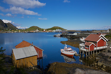 Image showing Harbor in Moskenes