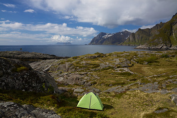 Image showing Camping on Lofoten