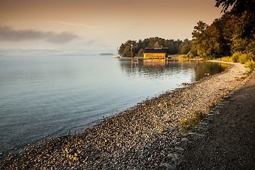 Image showing sunrise at Starnberg Lake