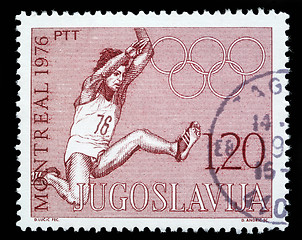 Image showing Stamp printed in Yugoslavia shows olympic games in Montreal