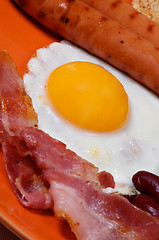 Image showing English Breakfast close up