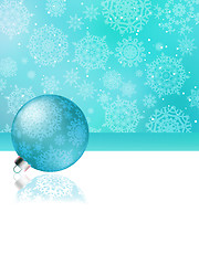 Image showing Blue christmas abstract background. EPS 8