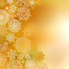 Image showing Golden christmas background. EPS 8