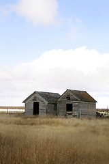 Image showing Weathered Grain Bins