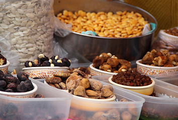 Image showing Dried fruits and nuts 