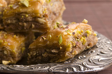 Image showing Baklava - traditional middle east sweet desert