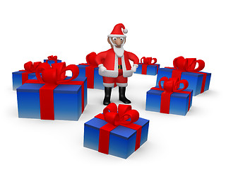 Image showing Santa with Presents