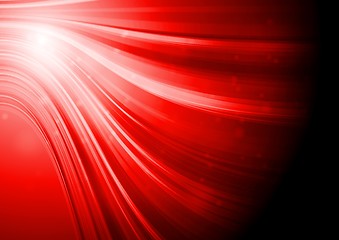 Image showing Red elegant waves
