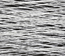 Image showing Texture of the yarn with glue
