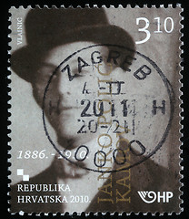 Image showing Stamp printed in Croatia shows Janko Polic Kamov