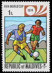 Image showing Stamp printed by Maldives, shows Fifa World Cup
