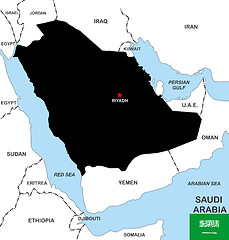 Image showing saudi arabia map