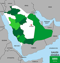 Image showing saudi arabia map