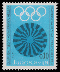Image showing Stamp printed in Yugoslavia shows Olympic week
