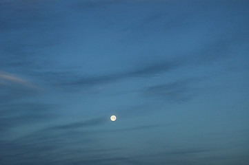 Image showing fullmoon at dawn