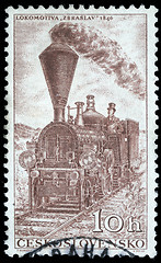 Image showing Stamp printed in Czechoslovakia, shows Locomotiv Zbraslav