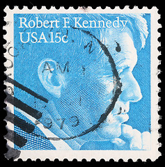 Image showing Stamp printed in USA, shows Robert Kennedy