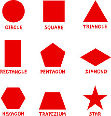 Image showing Basic Geometric Shapes with Captions