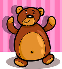 Image showing cute teddy bear cartoon in room