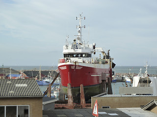 Image showing ship in dry-dock