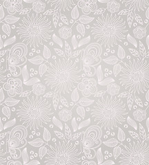 Image showing Decorative floral seamless background