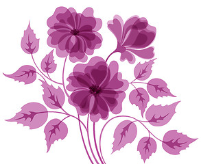 Image showing Colorful flower background