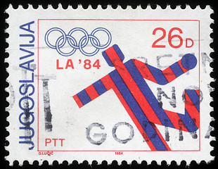 Image showing Stamp printed in Yugoslavia shows olympic games in Los Angeles