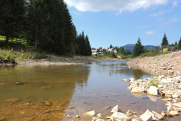 Image showing river destroyed by exploitation of stone