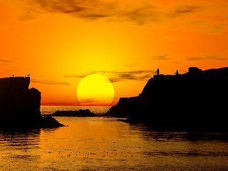 Image showing Beautiful sunseet