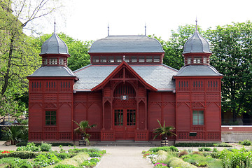 Image showing Pavillion in Zagreb botanical garden