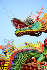 Image showing asian temple dragon