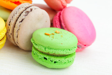 Image showing Colorful macaroons