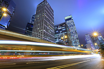 Image showing Highway at night