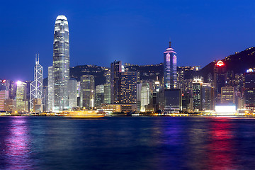 Image showing Hong Kong cityscape at night