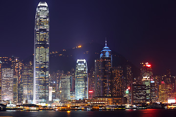 Image showing Hong Kong cityscape at night