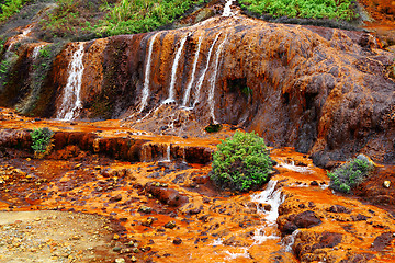 Image showing golden waterfall in taiwan