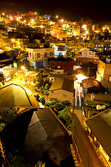 Image showing jiu fen village at night, in Taiwan