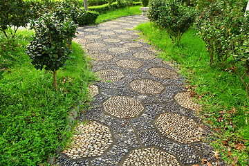 Image showing path in chinese garden