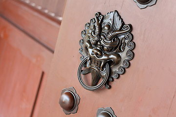 Image showing lion door lock