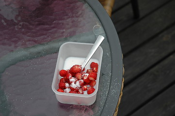 Image showing Wildstraberry meal