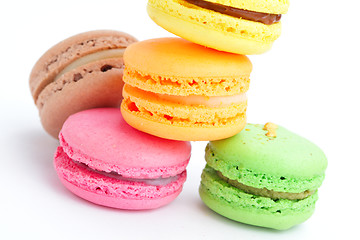 Image showing Colorful macaroons