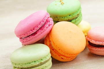 Image showing Colorful macaroons