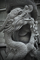 Image showing chinese dragon statue